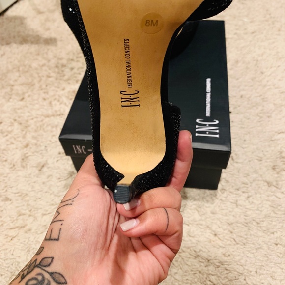 ✨ NWT NIB ✨ INC 3.5” Rhinestone Hell size 8 - Picture 4 of 6